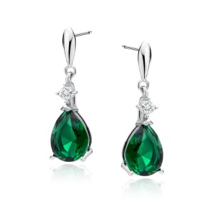 Cercei argint lungi cu pietre verzi DiAmanti Z1591E_G-DIA (Argint 925‰ 2,9 g.) Cercei argint lungi cu pietre verzi DiAmanti Z1591E_G-DIA (Argint 925‰ 2,9 g.)